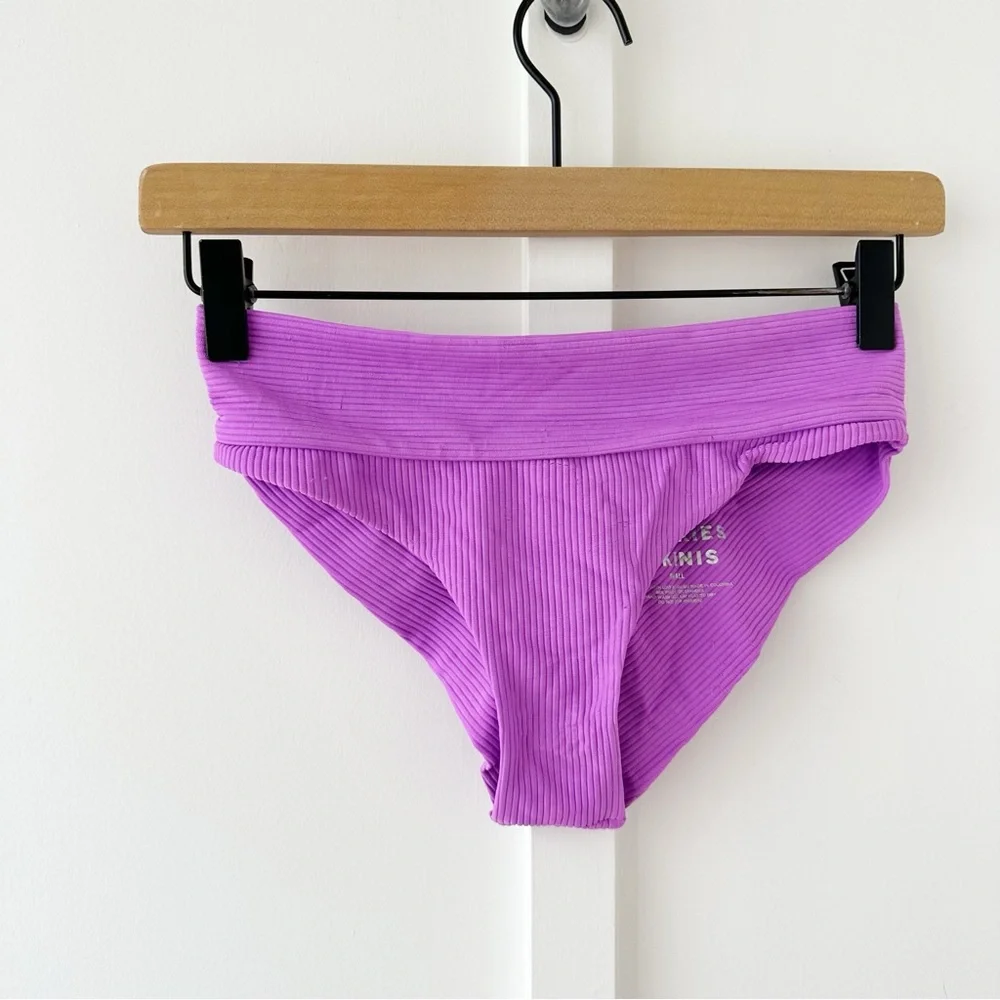 FRANKIE’S BIKINIS purple Cole ribbed bikini